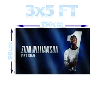 

BENFACTORY Store 3x5 Foot 2019 Draft The First Selected ZION WILLIAMSON Player Flags Single Layer 100D Polyester Brass Grommets