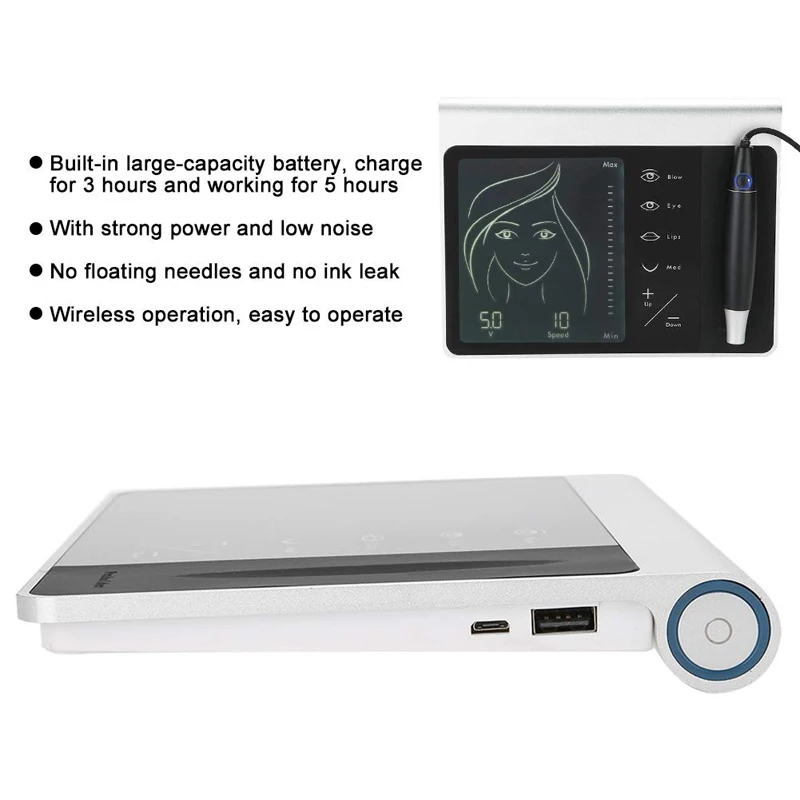 Permanente a Linha dos Lábios Linha dos Olhos com Painel Atuagem Sobrancelhas Maquiagem Touch Screen 4 Cheap Pistola para tatuagem