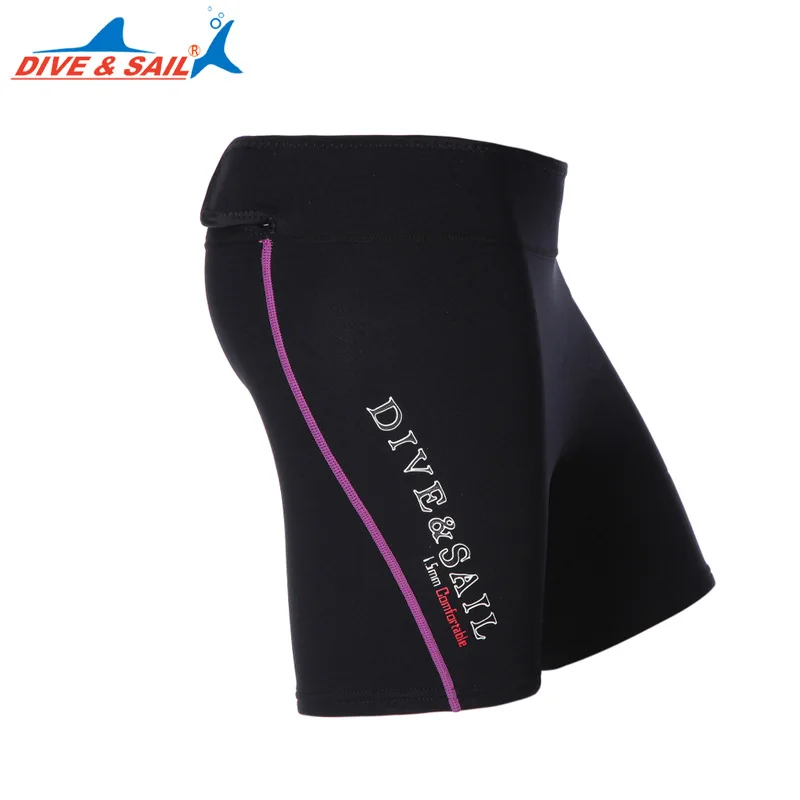 Dive& Sail 1,5 мм лайкра неопрен шорты мужские гидрокостюм брюки для парусного спорта плавание дайвинг подводное плавание серфинг xxxl Короткие - Цвет: Purple  006 women