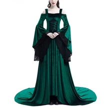 Vintage Renaissance Princess Gothic Dress Costume Medieval Gown 1970s Long Dress