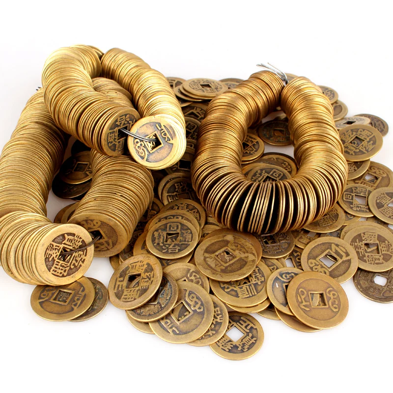 Wholesale 100Pcs/Lot Feng Shui Lucky Antique Chinese Fortune Coin Oriental Emperor Qing Money I Ching Set AL3272 Wholesale 100Pcs/Lot Feng Shui Lucky Antique Chinese Fortune Coin Oriental Emperor Qing Money I Ching Set AL3272