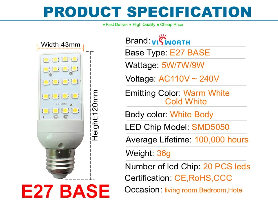 G24 светодиодный лампы 5 Вт 7 Вт 9 Вт G24 светодиодный кукурузы лампа светильник SMD5050 Точечный светильник E27 180 градусов AC 110 220V с горизонтальным разъемом светильник