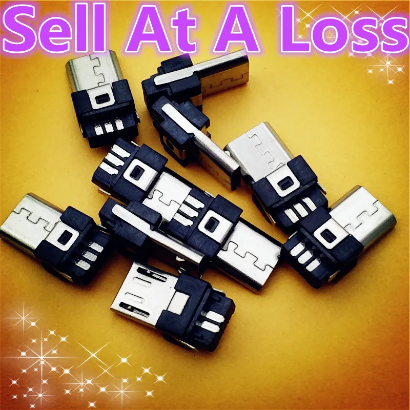 

10pcs G37 Micro USB 5pin Male Plug Connector Welding Type for Tail Charging Mobile Phone High Quality Sell At A Loss USA Belarus