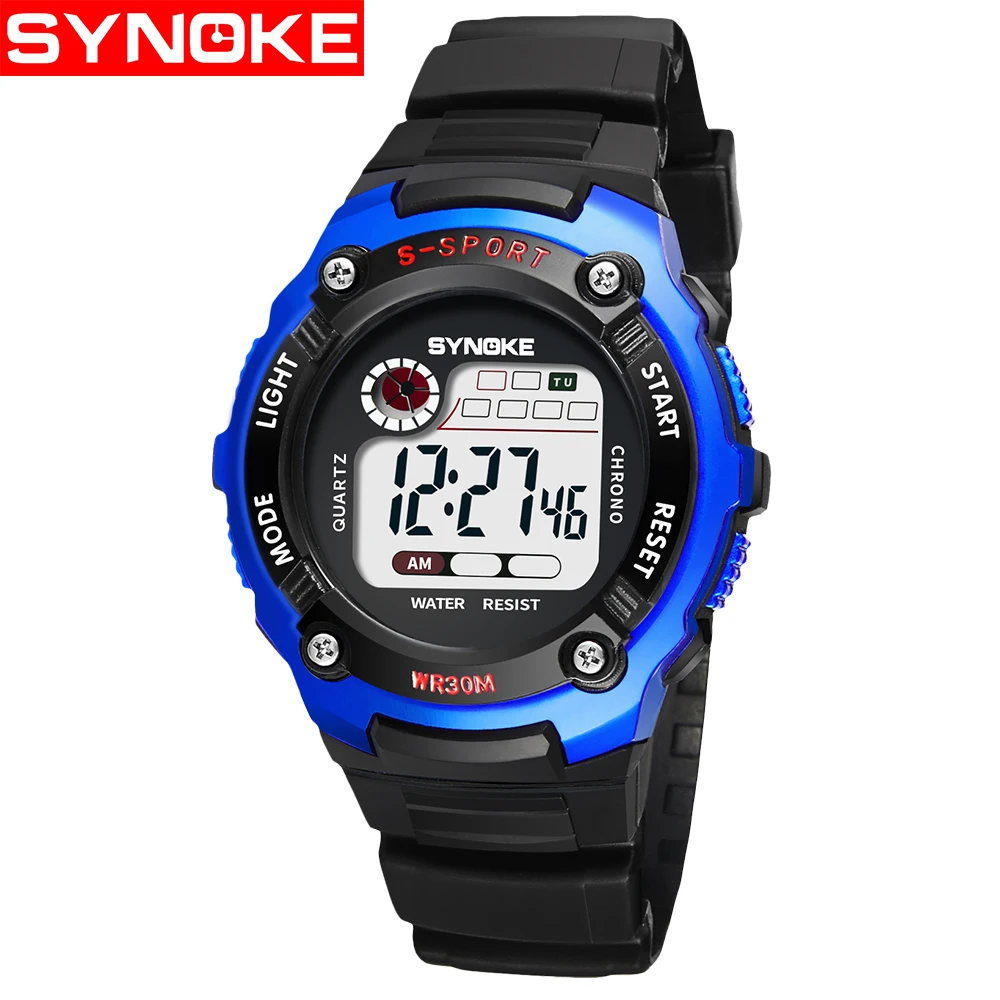 2019 Fashion Waterproof Children Kids Boy Watches Digital LED Quartz Alarm Date Sports font b Electronic