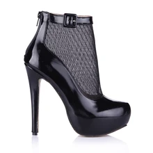 CHMILE CHAU/модные вечерние сапоги до середины икры; женская обувь на высоком каблуке-шпильке; Zapatos de Vestir; mujer; Pierna botas zapatos; 3463BT-m1