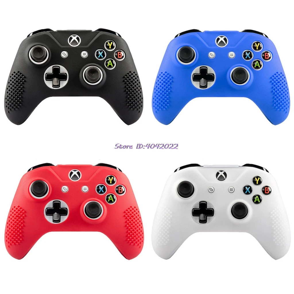 Противоскользящий силиконовый чехол 2 джойстика крышки для Xbox One S Slim/X контроллер-24 #/CC
