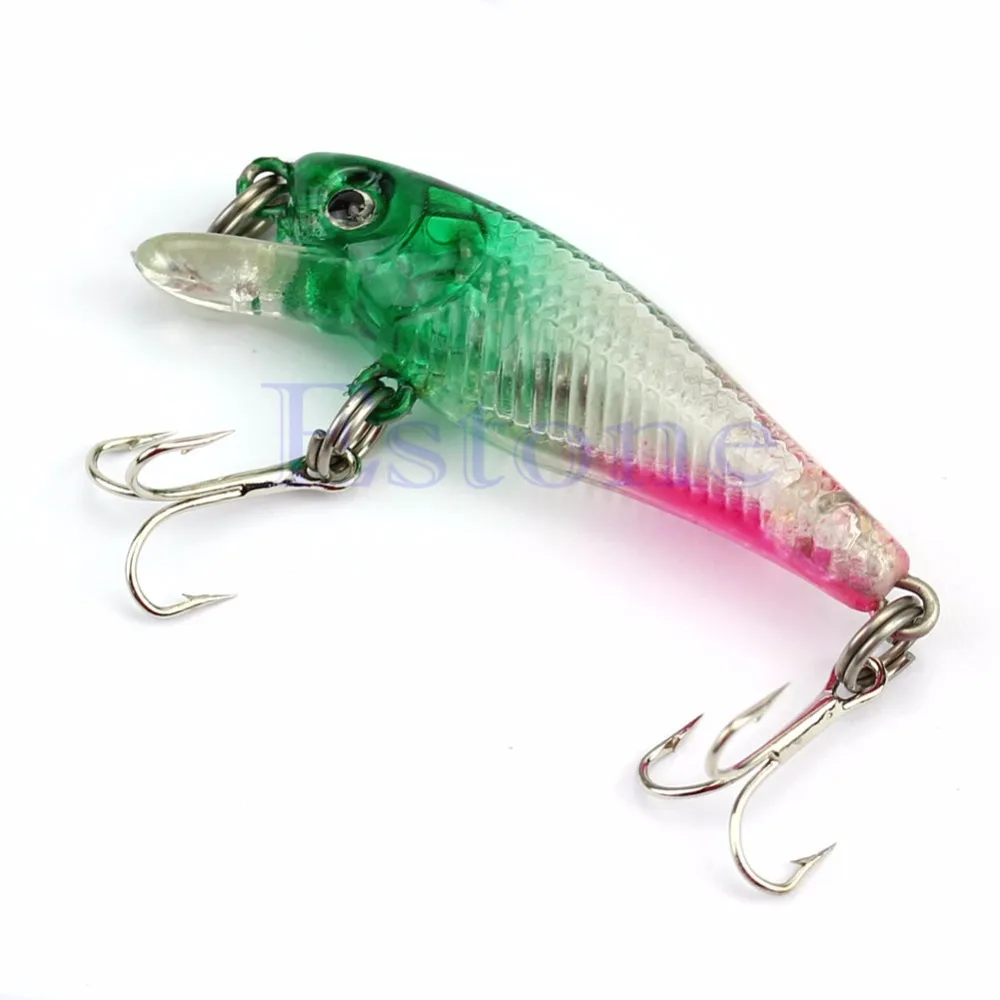 

1pc 1.97inch Popper Fishing Lure Crankbait Crank Bait Tackle Treble 2 Hooks ST38