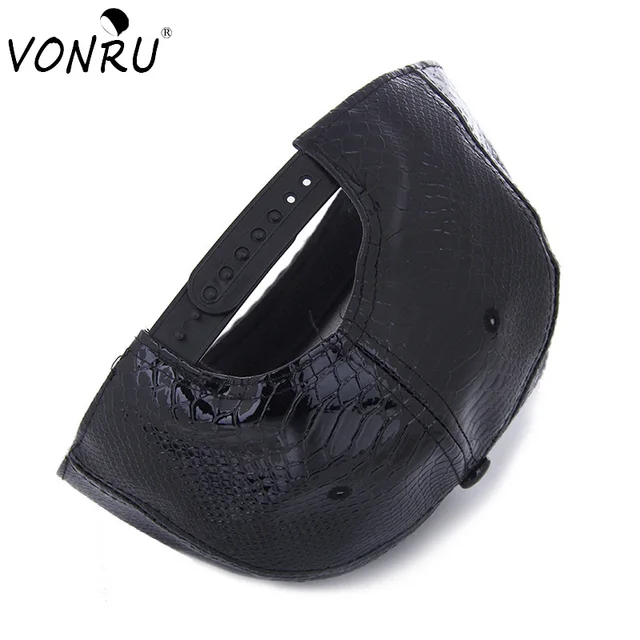 Hip Hop Branded PU Baseball Cap Women Men Snapback Hip Hop Leather Skateboard Flat Cap Hat For Summer Visor Bone