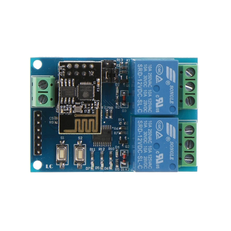 

WIFI Relay Module ESP8266 IOT APP Controller 2-Channel For Smart Home 12V