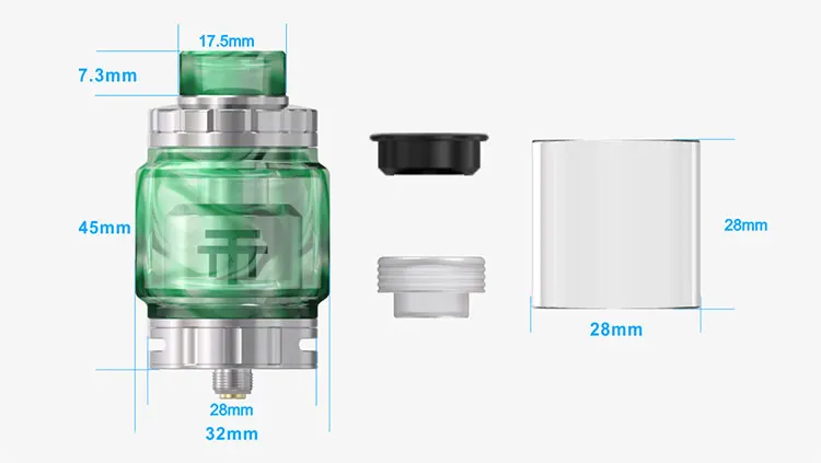 Original Vandy Vape Triple RTA 28 V2 Tank 4ml7ml Vandyvape Triple II Fit Pulse BF Box MOD Vape Electronic Cigarette Vaporizer 02 (2)