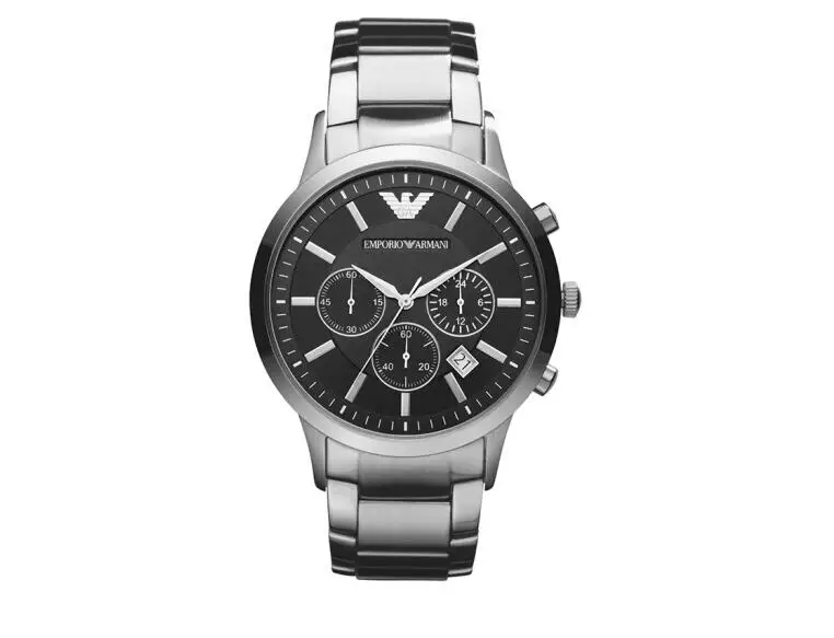 Emporio Armani часы стали ремешок классический Мода Повседневная кварцевые мужские