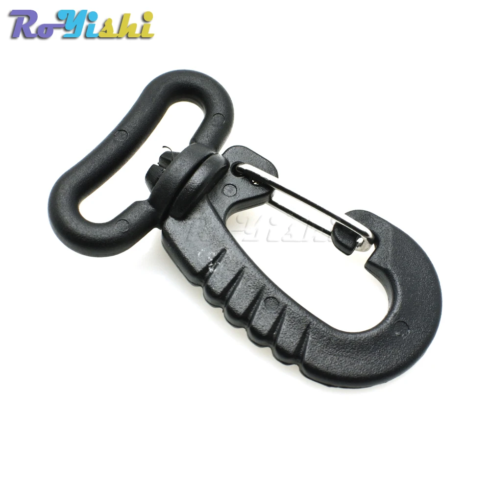 1000pcs/pack 1" bing Plastic Swivel Snap Hook For Keychain Backpack