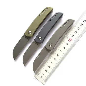 

Newest Serge Mini Folding Knife M390 Blade Titanium Alloy Handle Tactical Survival Pocket Knives Camping Hunting Key EDC Tool