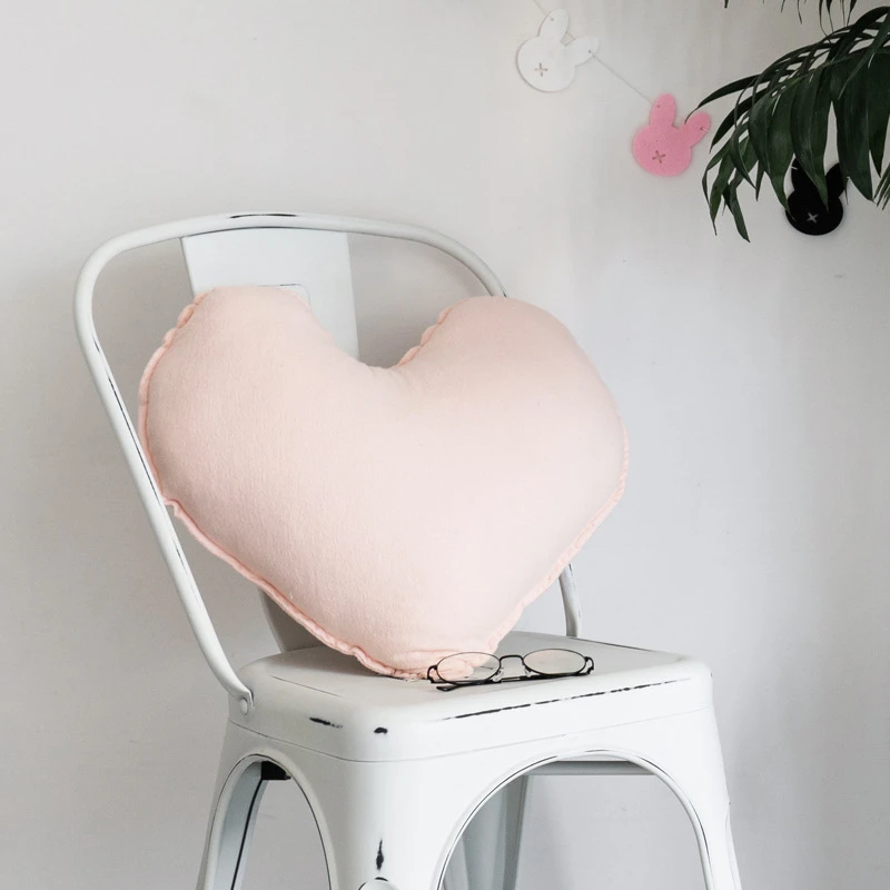 3D подушка в форме сердца, звезды, банта, для дома, гостиной, дивана, хлопок, подушка для спальни, детская игрушка, украшение комнаты, подушка - Цвет: Pink Love