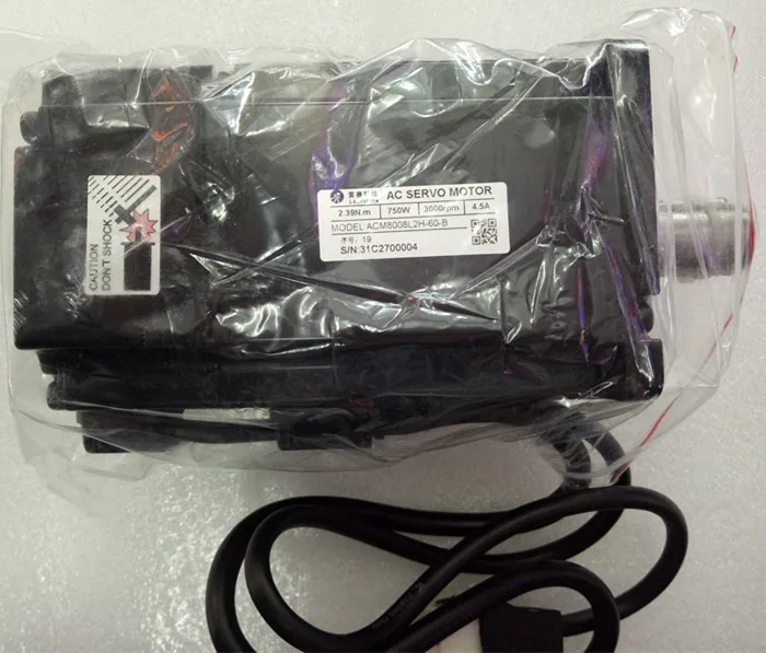 

Leadshine AC220V 750W High voltage servo motor ACM8008L2H-60-B running 3000RPM still out 2.4NM Torque encoder 2500 lines