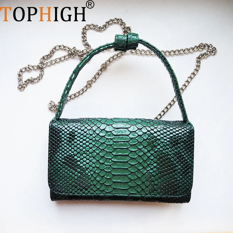 Женская винтажная сумка TOPHIGH маленькая тоут из натуральной коровьей кожи дамские