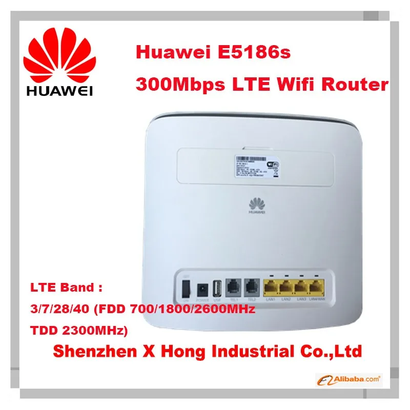 Открыл huawei 4 г беспроводной маршрутизатор E5186 E5186s-61a с антенной Cat6 300 Мбит/с LTE wi fi маршрутизатор CPE беспроводной маршрутизатор