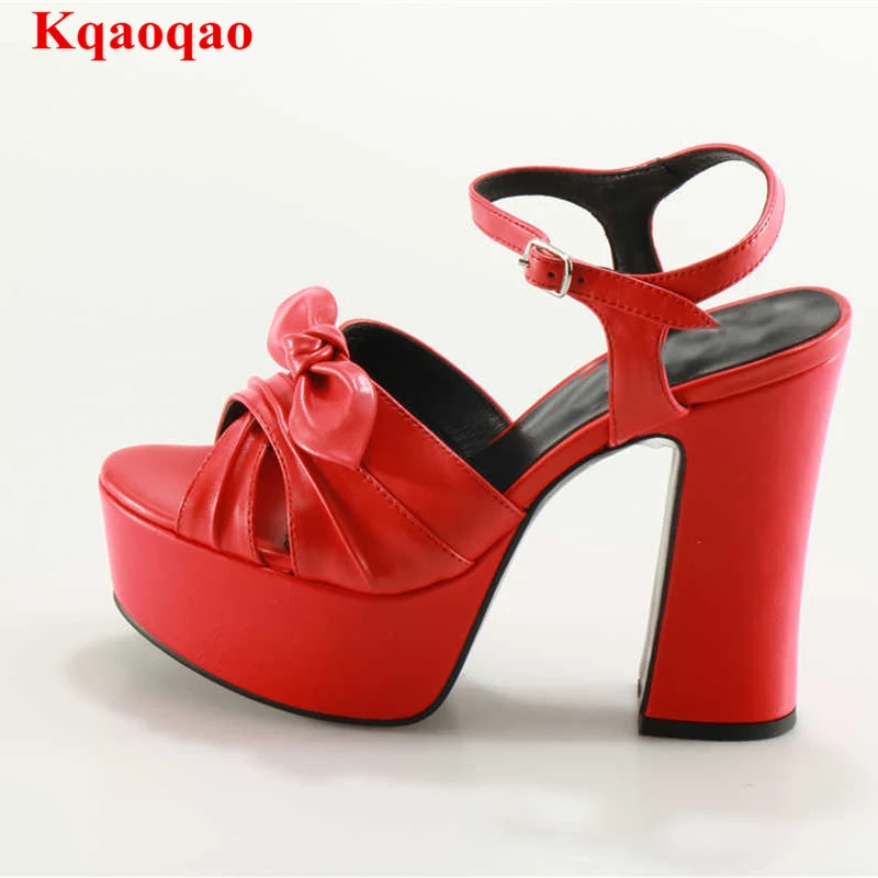 

Brand Designer Platform Women Sandals Peep Toe Butterfly Knot Super High Heel Shoes Many Color Star Party Wedding Runway Shoes