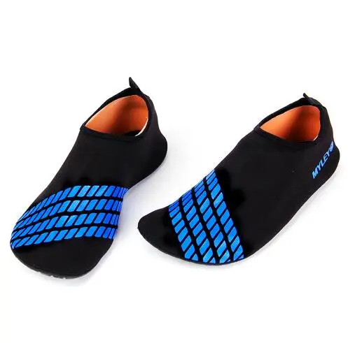 Мужская Женская обувь для воды обувь для пляжного отдыха, подводные ботинки для верховой езды, Неопреновая Обувь для дайвинга Нескользящие шлепанцы для плавания - Цвет: Blue