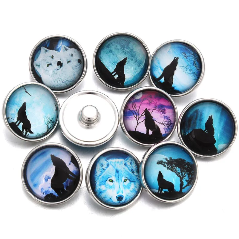 Женские серьги с кабошонами Wolf Moon браслет 18 мм ювелирное изделие 10 шт./лот
