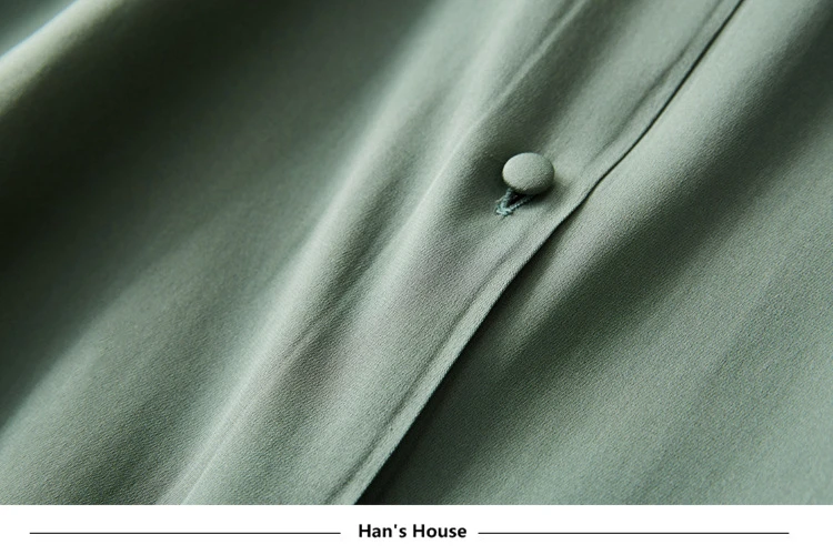 Шелковая блузка женская рубашка изящный стиль галстук о-образный вырез длинный рукав 4 цвета винтажный дизайн офисный Топ Новая мода