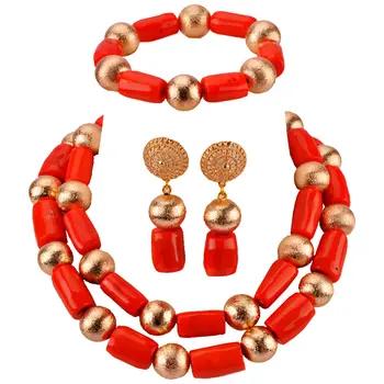 

Fantastic Wedding Coral Beads African Jewelry Sets New New Dubai Bridal Jewelry Set Gift RCBS21