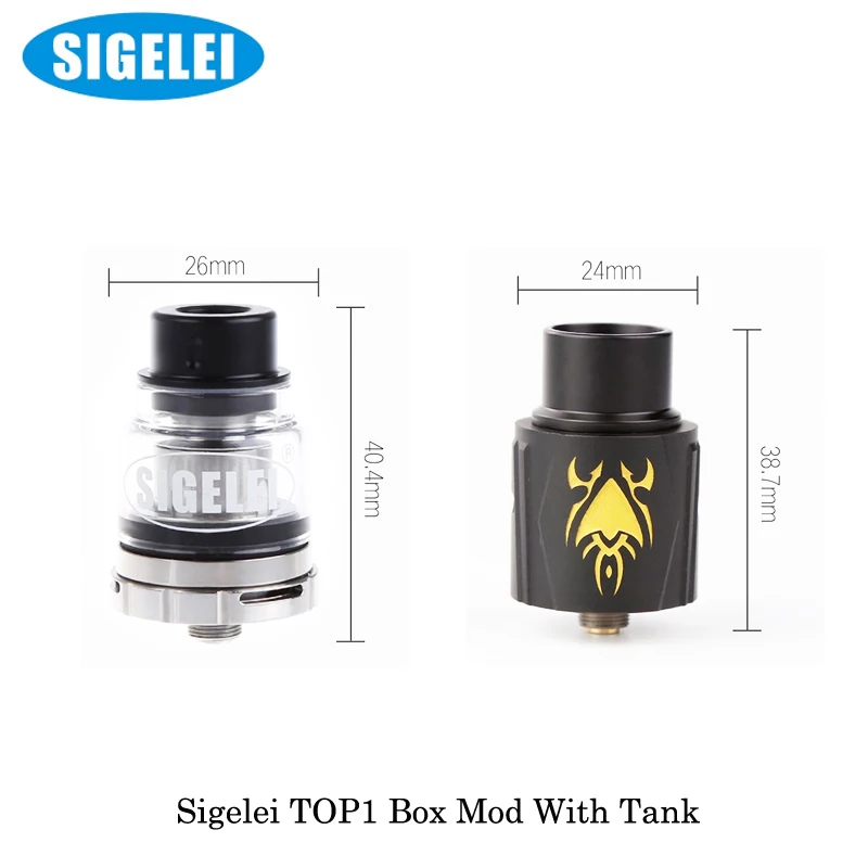 electronic cigarette Sigelei Vape Top1 Sigelei Top 1 230W Box Mod With P9 Sub Ohm Tank 2ML/RDA Kit By 18650 Battery Vaporizer electronic cigarette Sigelei Vape Top1 Sigelei Top 1 230W Box Mod With P9 Sub Ohm Tank 2ML/RDA Kit By 18650 Battery Vaporizer