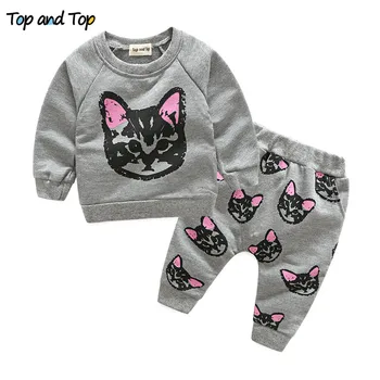 

Children Sweater Girls Clothing Sets Thick Warm Sport Suit Kids Winter Long T shirt+Pants Hot Sale girls clothes set