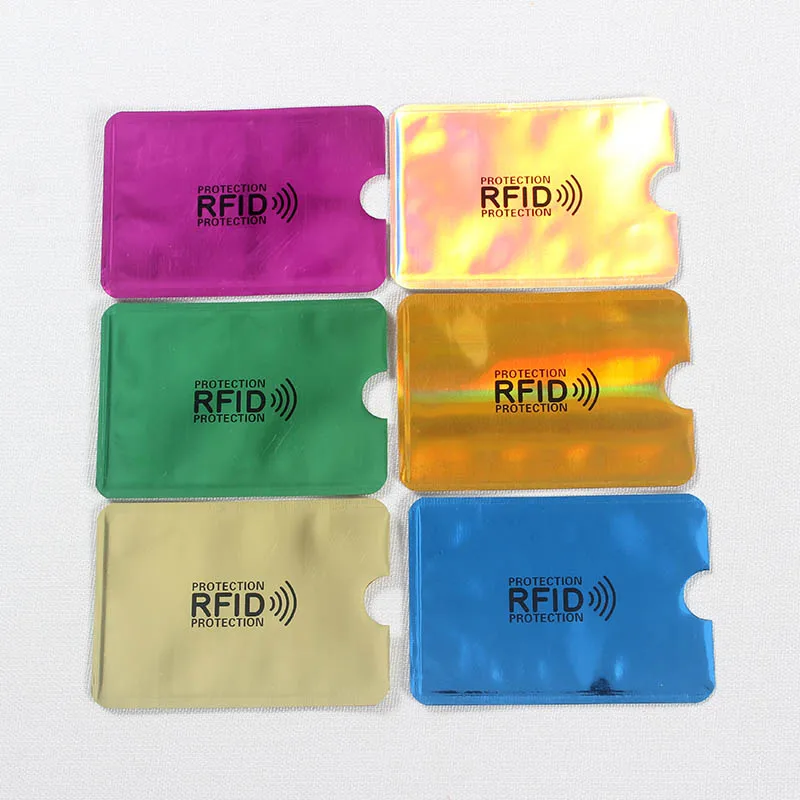 10 шт. Анти Rfid кошелек Блокировка ридер замок банк держатель для карт Id банковский чехол для карт Защита металлический кредитный держатель для карт Алюминий - Цвет: 3