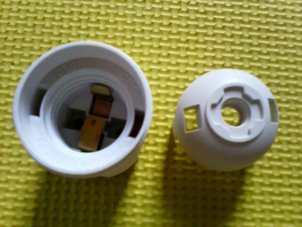 50 шт. E27 пластиковый патрон лампы конвертер-лампочка лампа адаптер-цоколь Эдисона гнездо держателя с номер для отслеживания