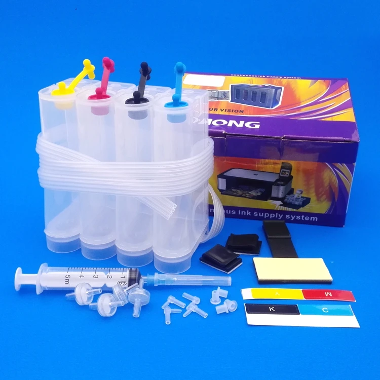 

ciss ink tank for 4 color printer DIY ciss continuous ink supply system