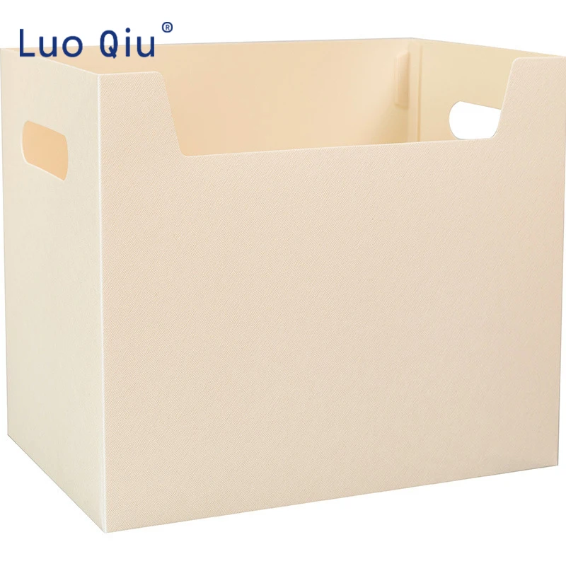 Simple multipurpose office box plastic sideways with handle desktop