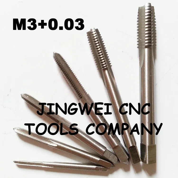 hss oversize tap, increase tap M3.0+0.03 with straight flutesin Tap