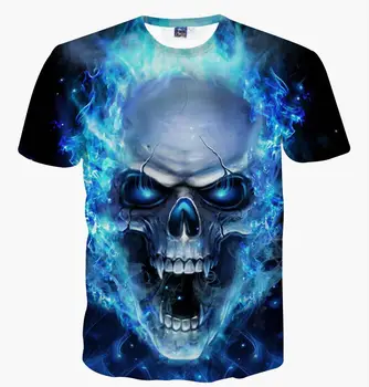 

Mens Clothing T Tee Shirt Homme Shirts Women Men Short Sleeve Summer Hipster 2D Skull Man Printed t-shirts Tees Tops Tshirt