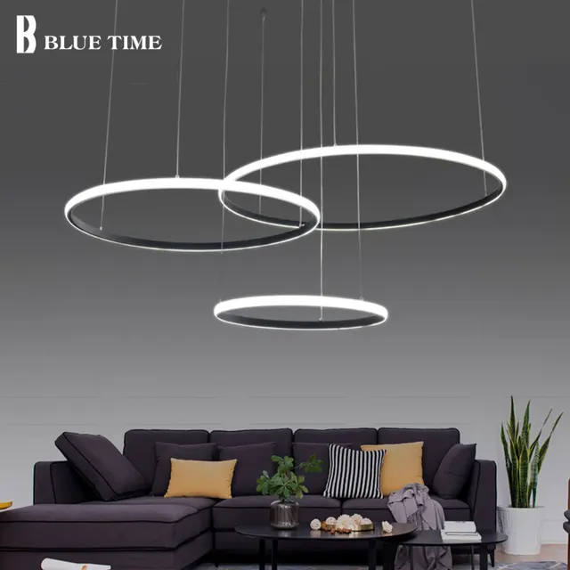 Best Price Latest design Acrylic Modern Led Ceiling Lights For Living Room Bedroom White Black Led Home Ceiling Lighting Fixtures AC85-260V