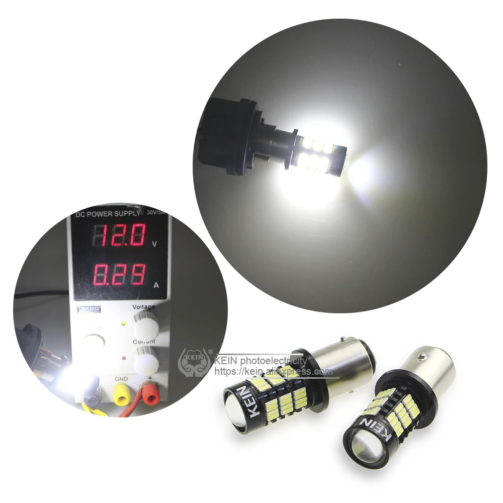 KEIN 2 шт. 54smd bay15d 1157 4014 led P21/5 Вт автомобильный тормозной стояночный белый 12В
