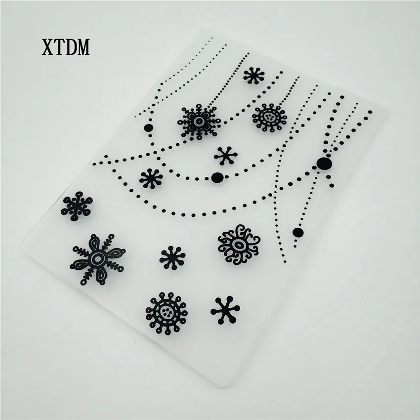 HOT plastic snowflake template craft card making paper card album wedding decoration scrapbooking Embossing folders