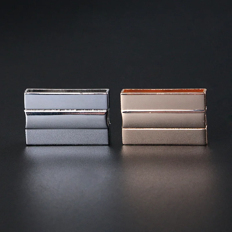 

10pc/lot Metal Alloy Hole 28mm*4mm Strong Magnet Magnetic Clasps DIY Flat Leather Cord Bracelet Jewelry End Caps Findings