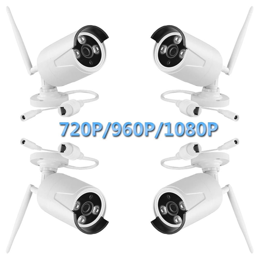 PUAroom 4CH IP Full HD IP66 Водонепроницаемая наружная беспроводная камера с ночным