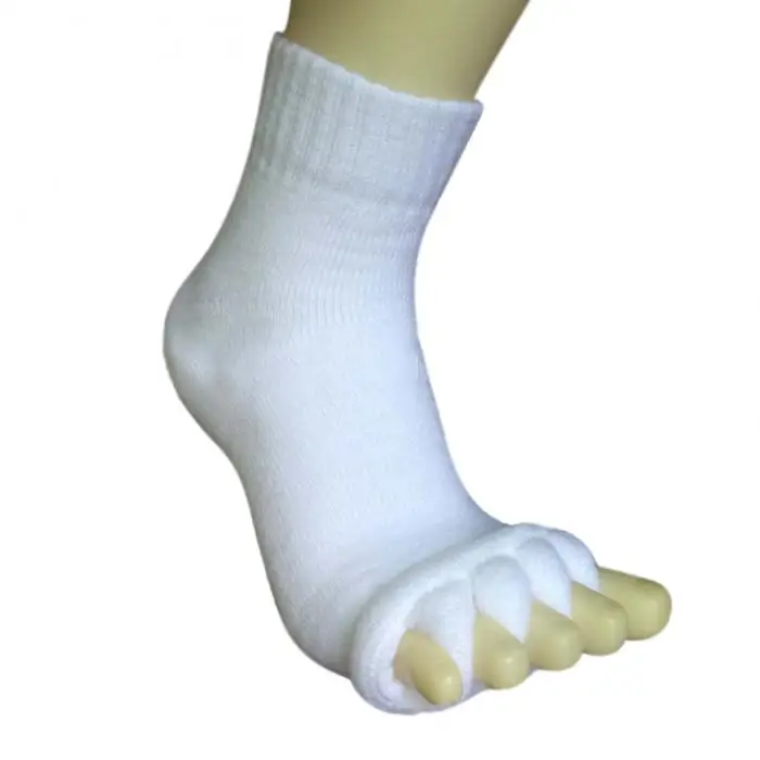 Высокие мужские и женские спящие Здоровье Уход на ногами Массаж ног носки пять пальцев компрессионные для мужчин t Йога носки DOG88