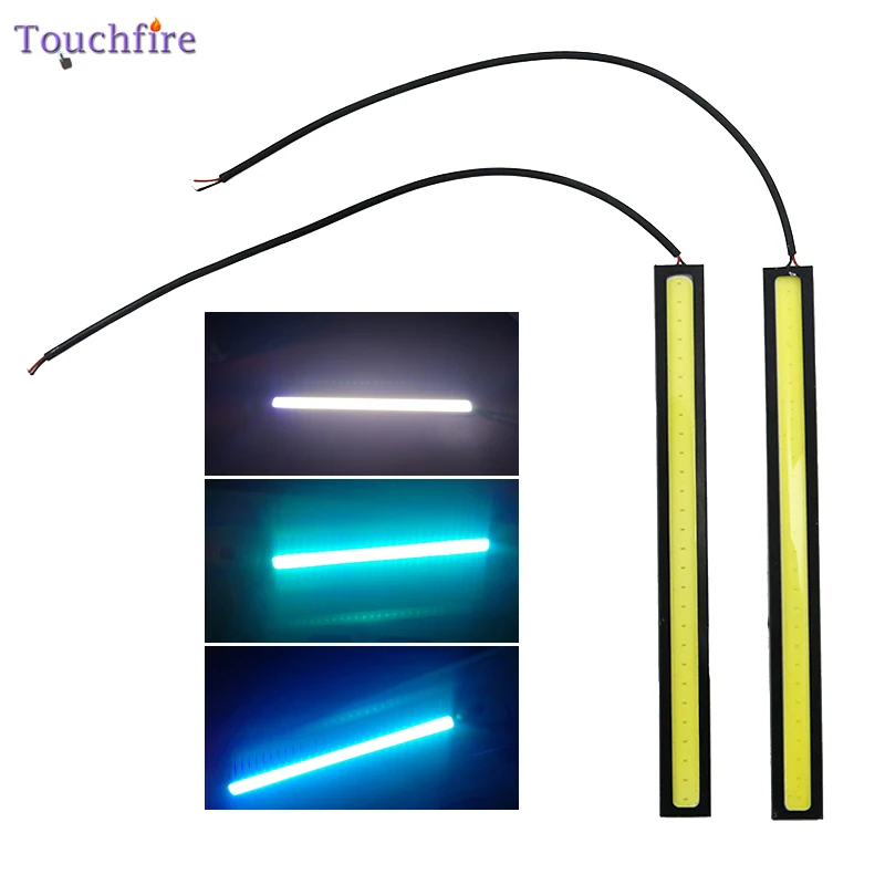 1 шт. 17 см Водонепроницаемый COB светодиодный автомобиль DRL Вождения Дневные ходовые полосы 12 в фары противотуманные для BMW Chevrolet Ford автомобиль Стайлинг peugeot Gmc