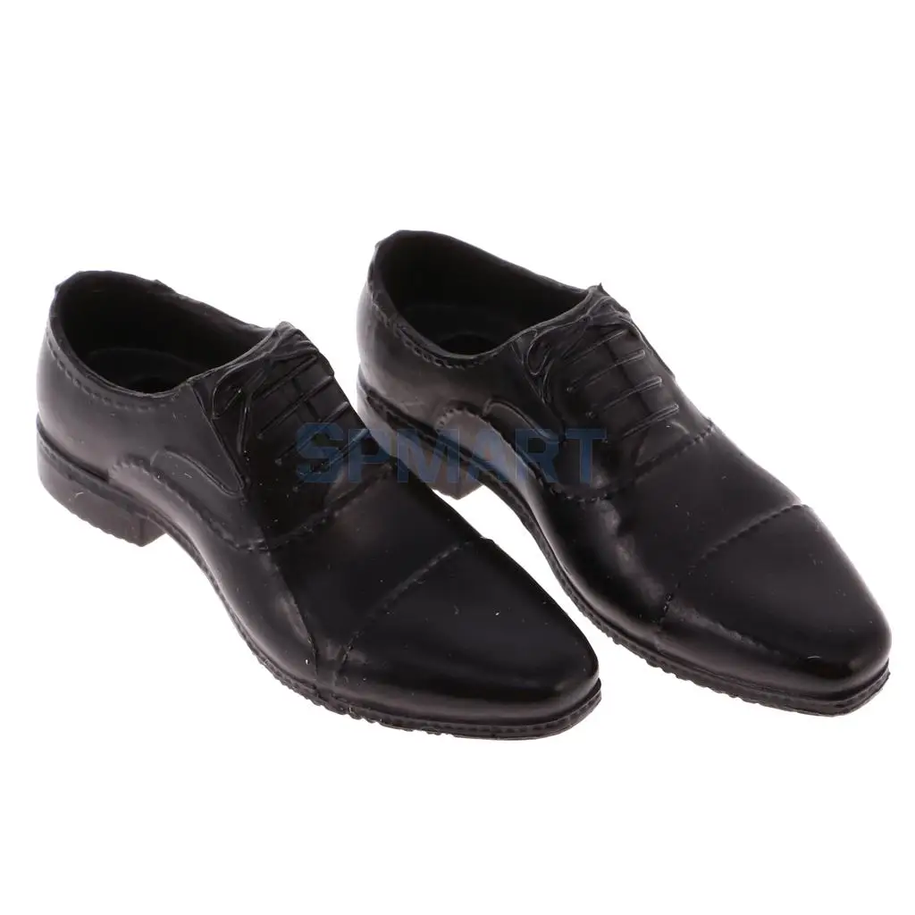 1/6 Male Gentleman Business Suit Outfit PU Leather Shoes Set for 12
