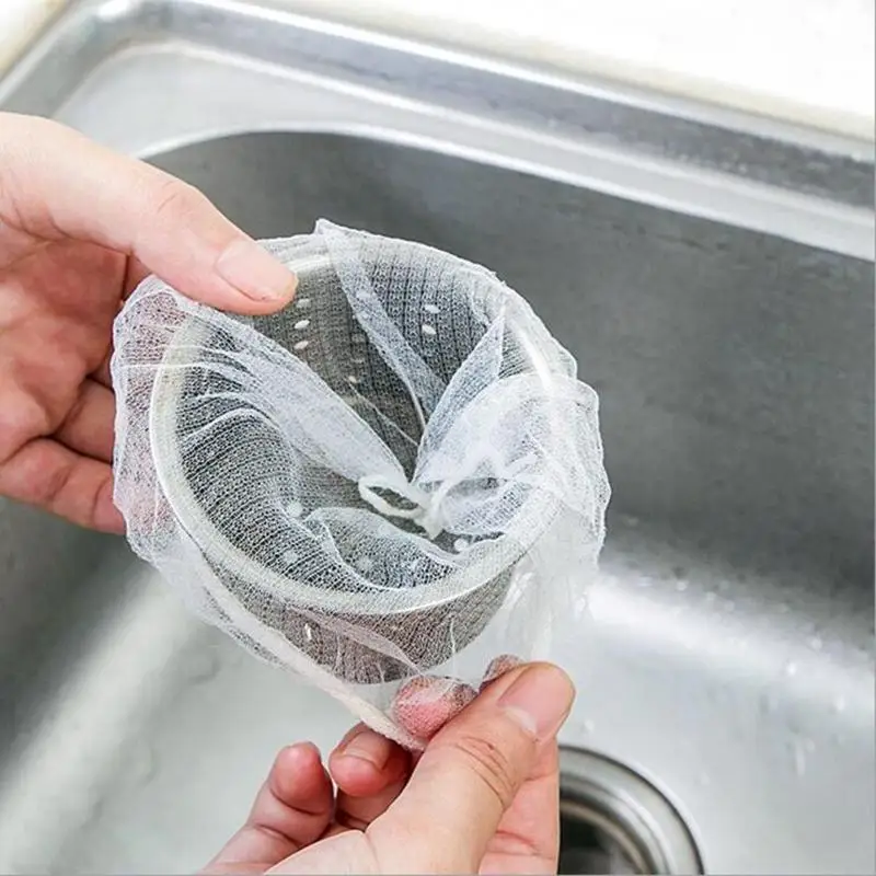 30 шт./100 шт. кухонная сливная система отверстие для мусора сетчатый одноразовый пакет для мусора Ванная комната кухонное мусорное ведро