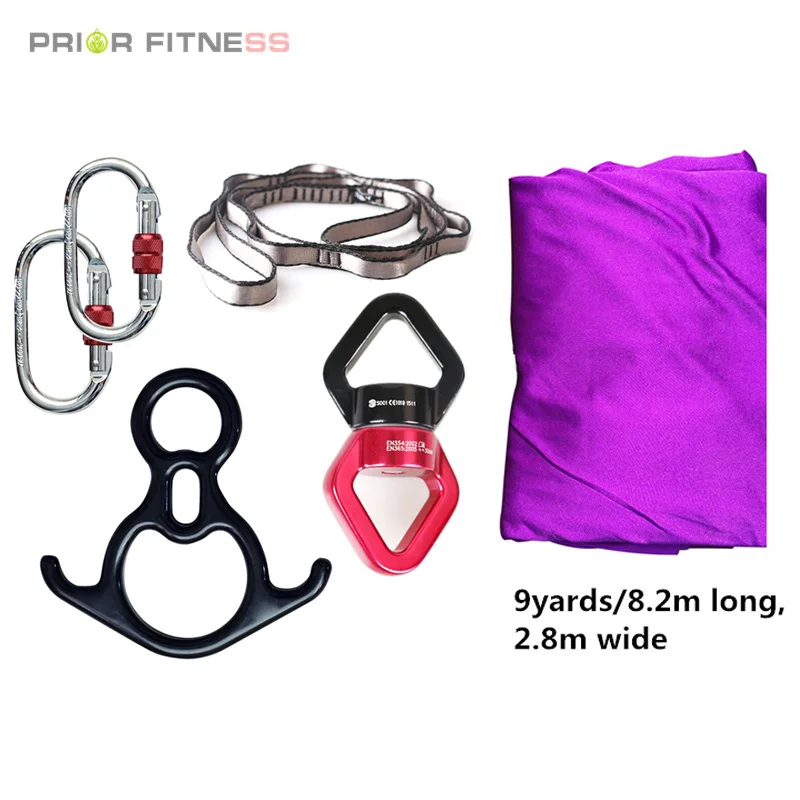 Набор воздушных шелков PRIOR FITNESS 8 2 м 9 ярдов для акробатических