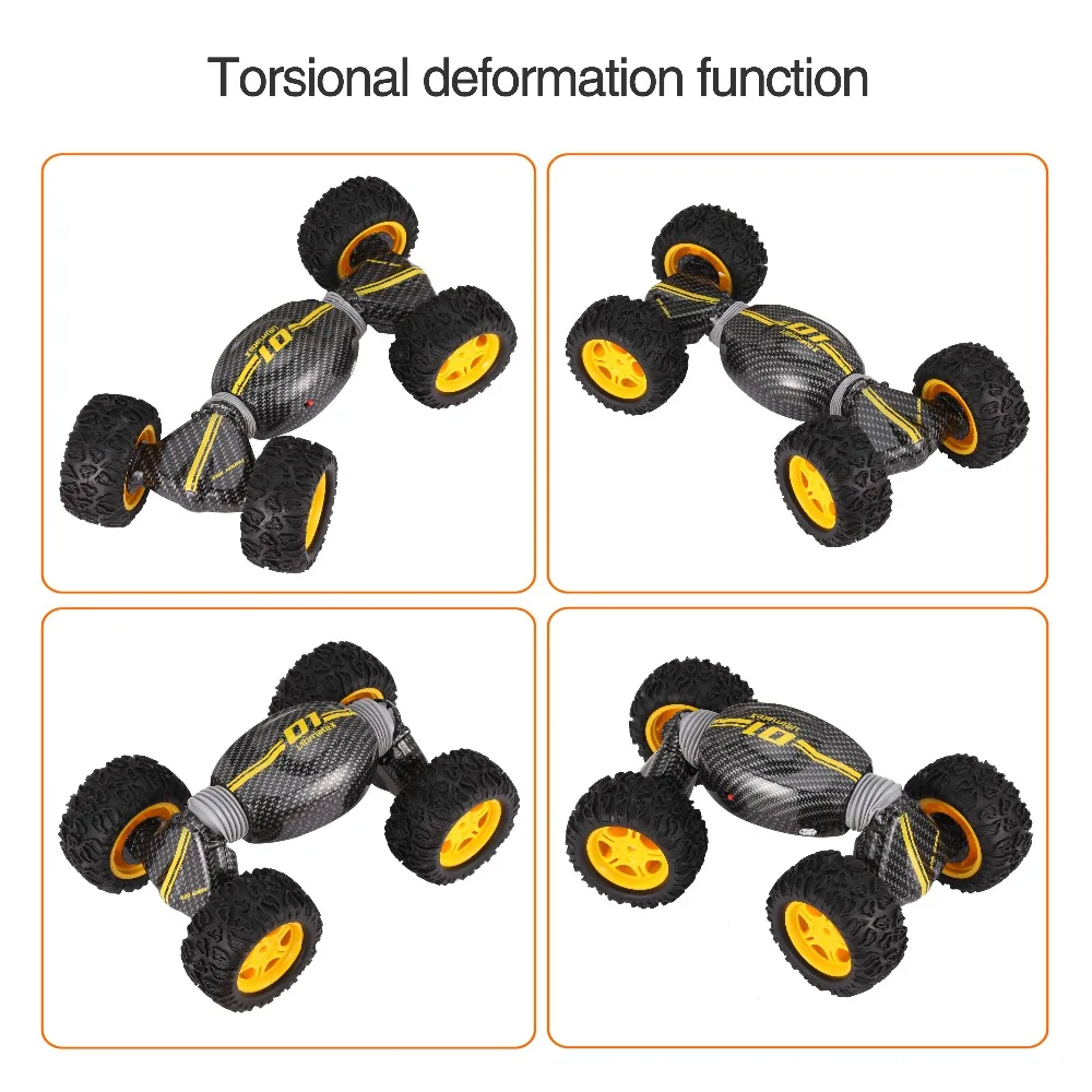 Радиоуправляемый автомобиль 4WD грузовик двухсторонний один ключ трансформация вездеход варанид скалолазание Автомобиль Дистанционное управление игрушки 1:16 масштаб
