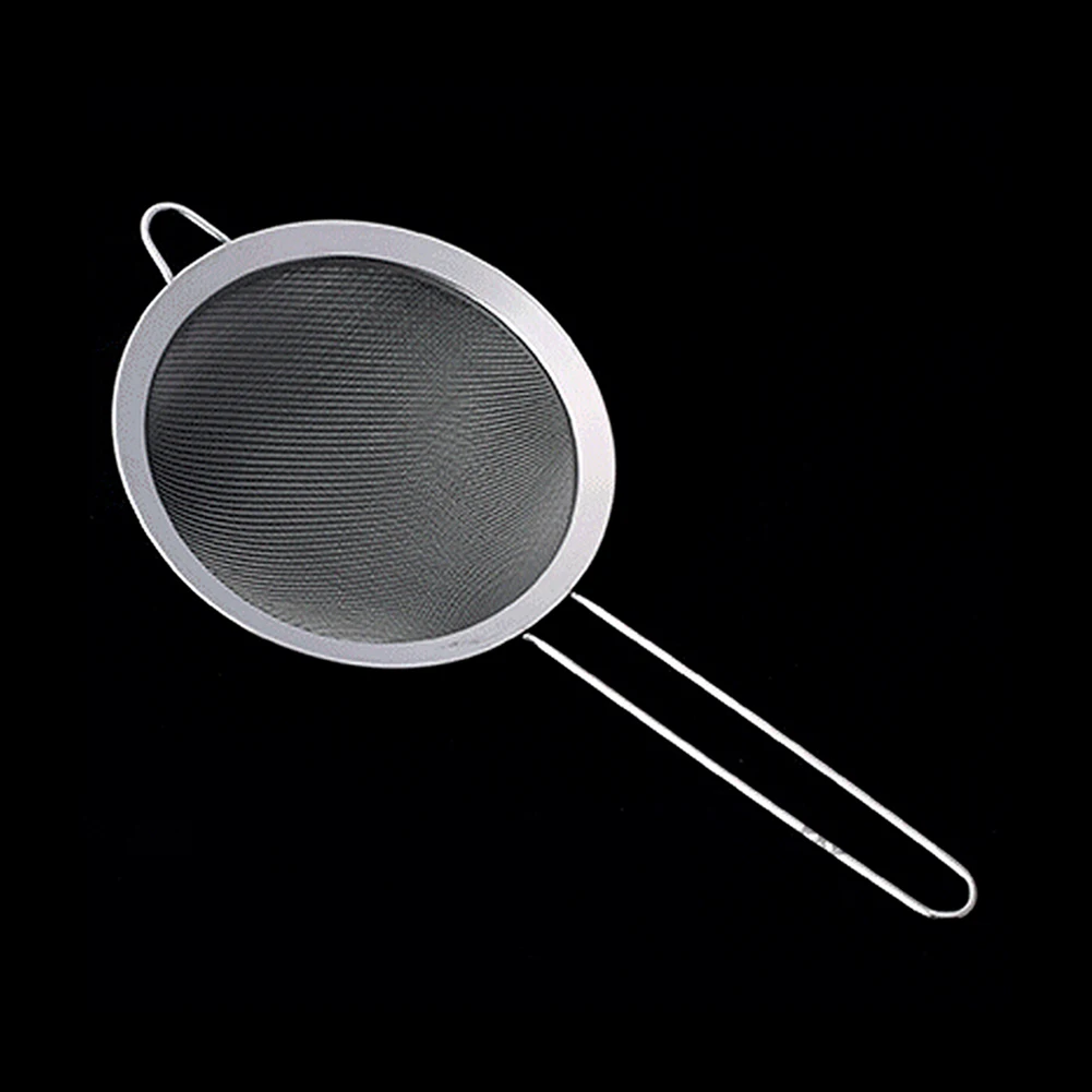 

Durablel Stainless Steel Kitchen Flour Handheld Screen Mesh Strainer Flour Sieve Oil Strainer colander