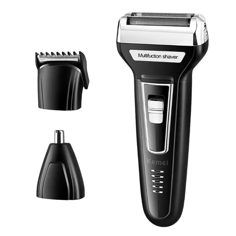 

Kemei KM-6559 multifunctional USB rechargeable Hair trimmer electric shaver 3W DC 5V