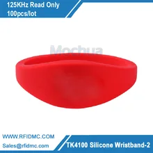 125 кГц EM4100 Читайте только rfid силиконовый браслет рчид браслет x 100 шт./лот