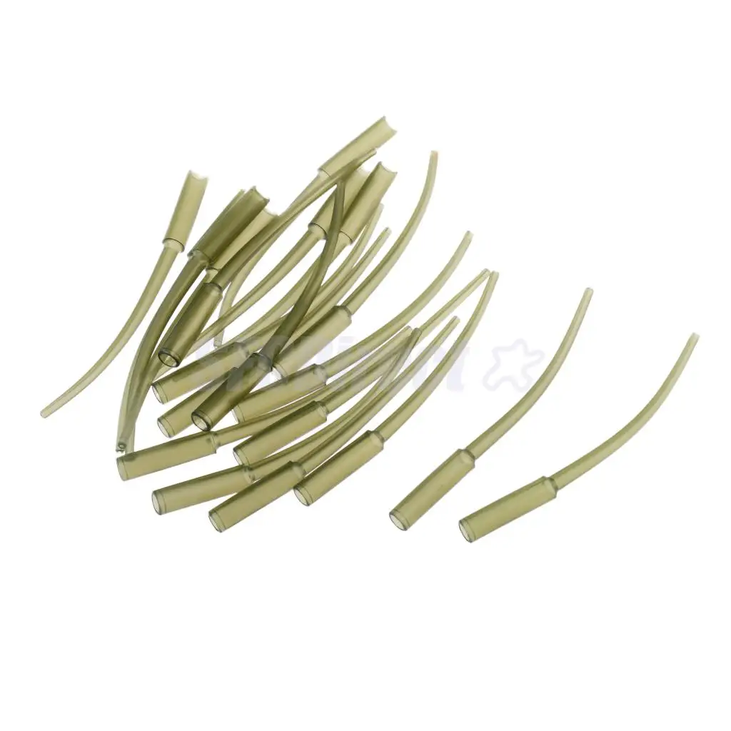 20Pcs Fishing Chod Rig Sleeves Anti Tangle Sleeves 70mm Lure Rigs Protectors Fishing Terminal Tackle