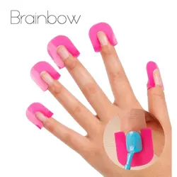 Брэйнбоу 10 размеры Творческий палец Покрытие лак для ногтей влагозащищенная маникюрные инструменты лак для Ногтей пресс-формы ногтей